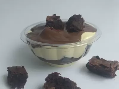 Brownie com Ninho e Brigadeiro