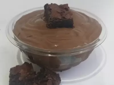 Brownie com recheio de Brigadeiro