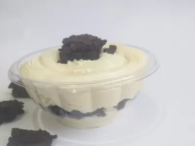 Brownie com recheio de Ninho