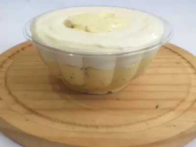 Mousse de Maracujá trufado com Ninho