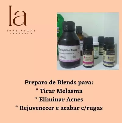 Blends de óleos vegetal e essencial