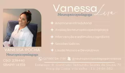 Neuropsicopedagoga Vanessa Lira